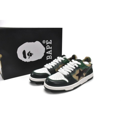 PKGoden A Bathing Ape Bape Sta Low Green Hills Black And Green,1G70-109-0027