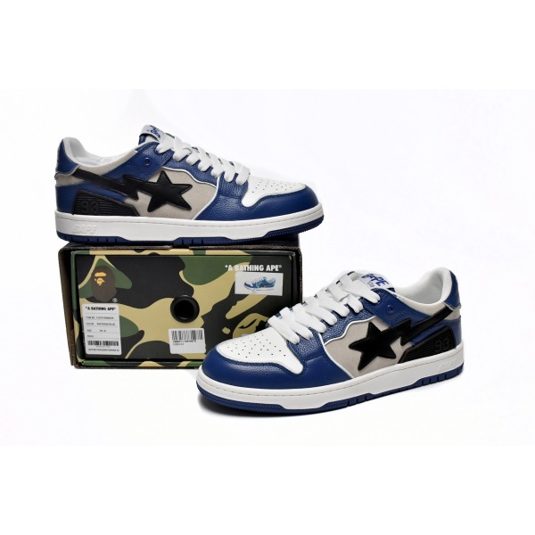 PKGoden A Bathing Ape Bape Sta Low white blue 1G70-109-0029