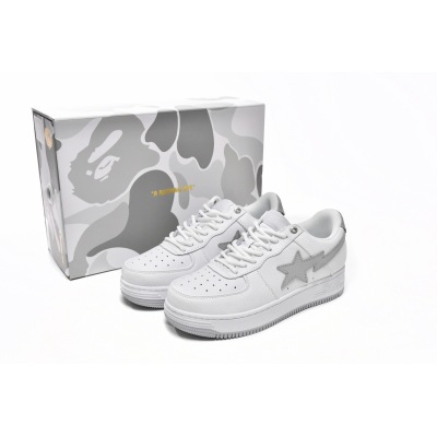 Special Sale A Bathing Ape Bape Sta Low White Grey,1H73-191-921