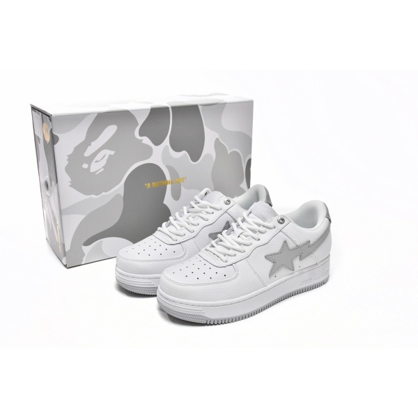 Special Sale A Bathing Ape Bape Sta Low White Grey,1H73-191-921