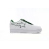 Special Sale A Bathing Ape Bape Sta Low White Green edge,1J30-191-017