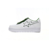 Special Sale A Bathing Ape Bape Sta Low White Green edge,1J30-191-017