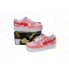 Special Sale A Bathing Ape Bape Sta Low Pink Paint Leather,1H2-019-1046