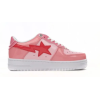 PKGoden A Bathing Ape Bape Sta Low Pink Paint Leather,1H2-019-1046