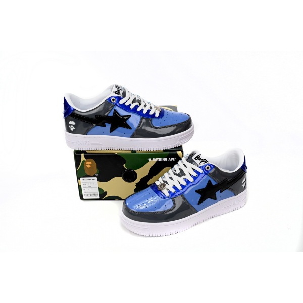 Special Sale A Bathing Ape Bape Sta Low Lnk Blue Mirror Surface,1H20 191 046