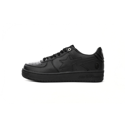 Special Sale A Bathing Ape Bape Sta Low Black,1J30 -191- 013