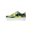 Special Sale A Bathing Ape Bape Sta Low Black Green Mirror Surface,1H20 190 046