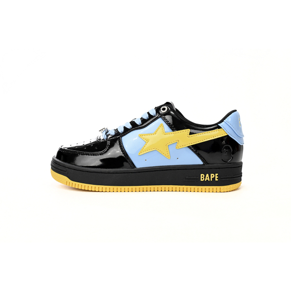 Special Sale A Bathing Ape Bape Sta Low Black, Blue, And Yellow,1H20 191 046