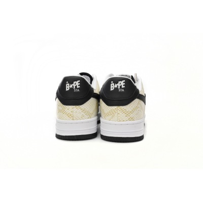 Special Sale A Bathing Ape Bape Sta Low White Snake Skin Pattern,1I80 191 009