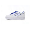 Special Sale A Bathing Ape Bape Sta Low White and Blue Border,1J30-191-017