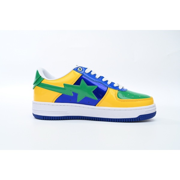 Special Sale A Bathing Ape Bape Sta Low Black Yellow Green Orchid,1180 191 004