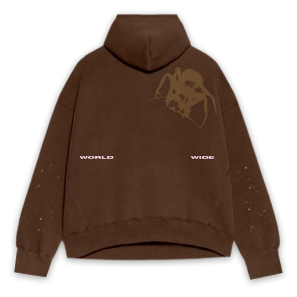 SP5DER Thug Hoodie Brown(M)