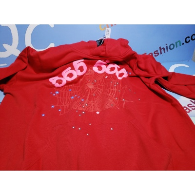 SP5DER Worldwide Red 555 Hoodie