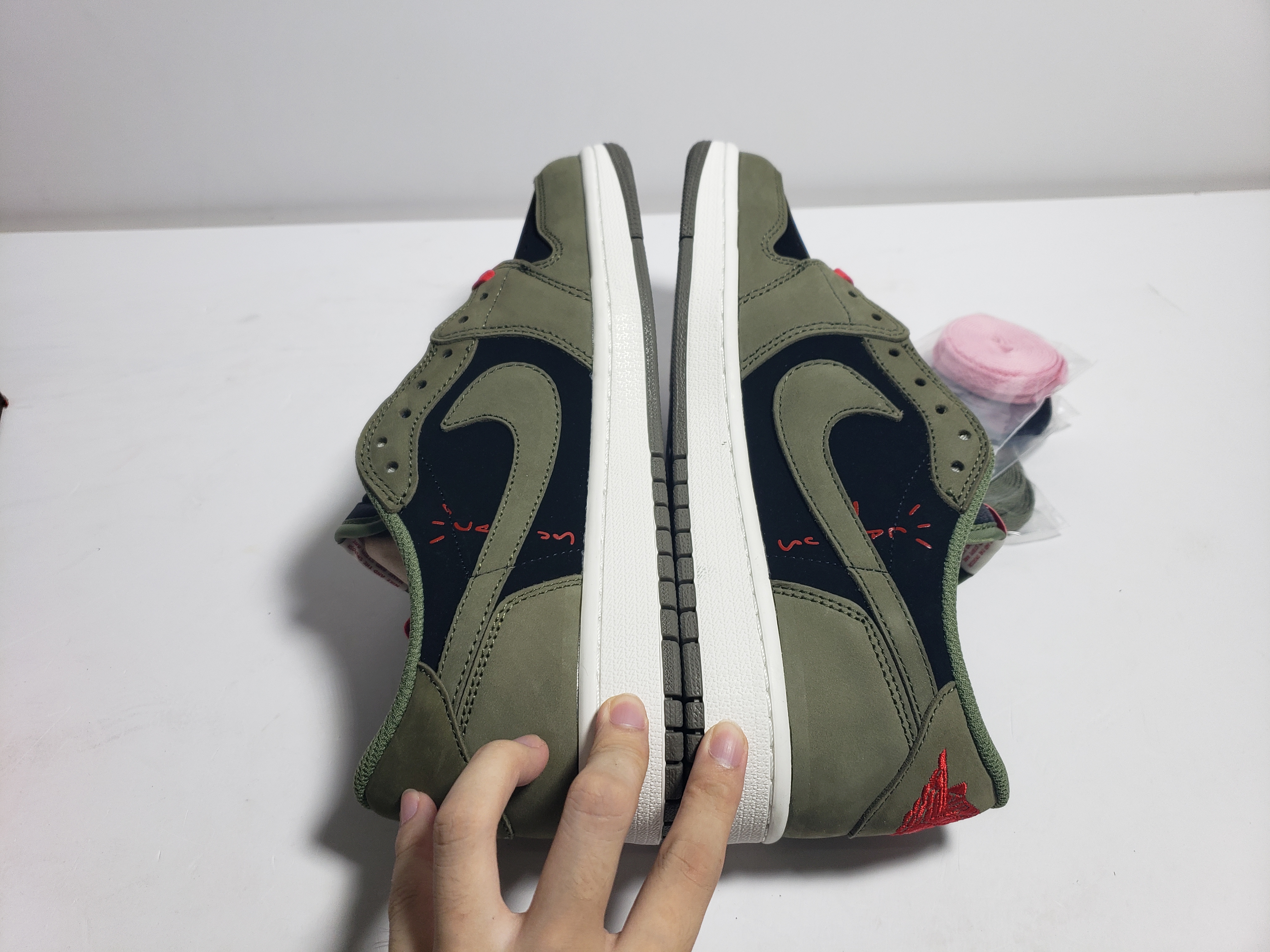 PKGoden Jordan 1 Low Dark Green x Travis Scott, DM7866-196