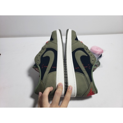 PKGoden Jordan 1 Low Dark Green x Travis Scott, DM7866-196