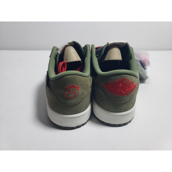 PKGoden Jordan 1 Low Dark Green x Travis Scott, DM7866-196