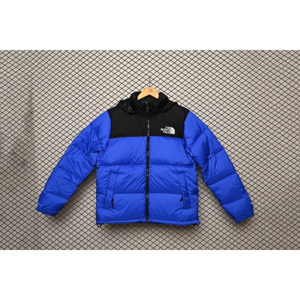 The North Face Splicing White And Sky Blue