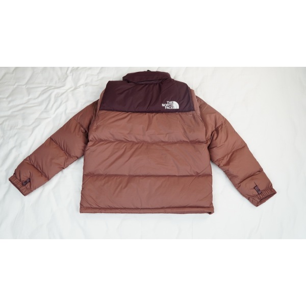 The North Face 1996 Splicing White And Red Brown