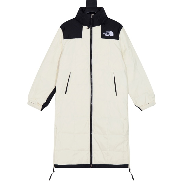 The North Face color matching chessboard Down Jacket