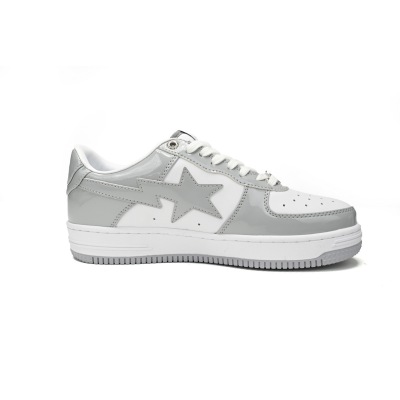 Special Sale A Bathing Ape Bape Sta Low White Grey Rao Noodles 1170-191-021