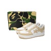 Special Sale A Bathing Ape Bape Sta Low Brown White Mirror Surface 1170-191-022