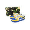 Special Sale A Bathing Ape Bape Sta Low White Baolan Yellow 1180-191-006