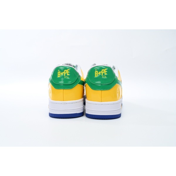 Special Sale A Bathing Ape Bape Sta Low Black Yellow Green Orchid 1180 191 004