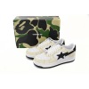 Special Sale A Bathing Ape Bape Sta Low White Snake Skin Pattern 1180 191 009