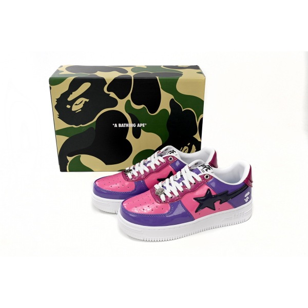 Special Sale A Bathing Ape Bape Sta Low Purple Mirror Surface 1H20 191 046