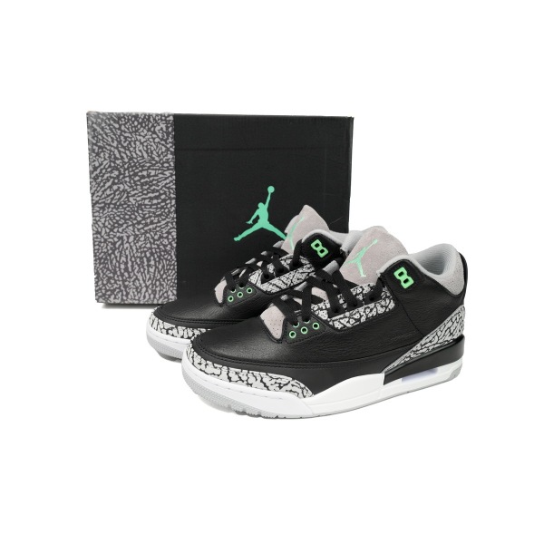 PKGoden Jordan 3 Retro Green Glow CT8532-031