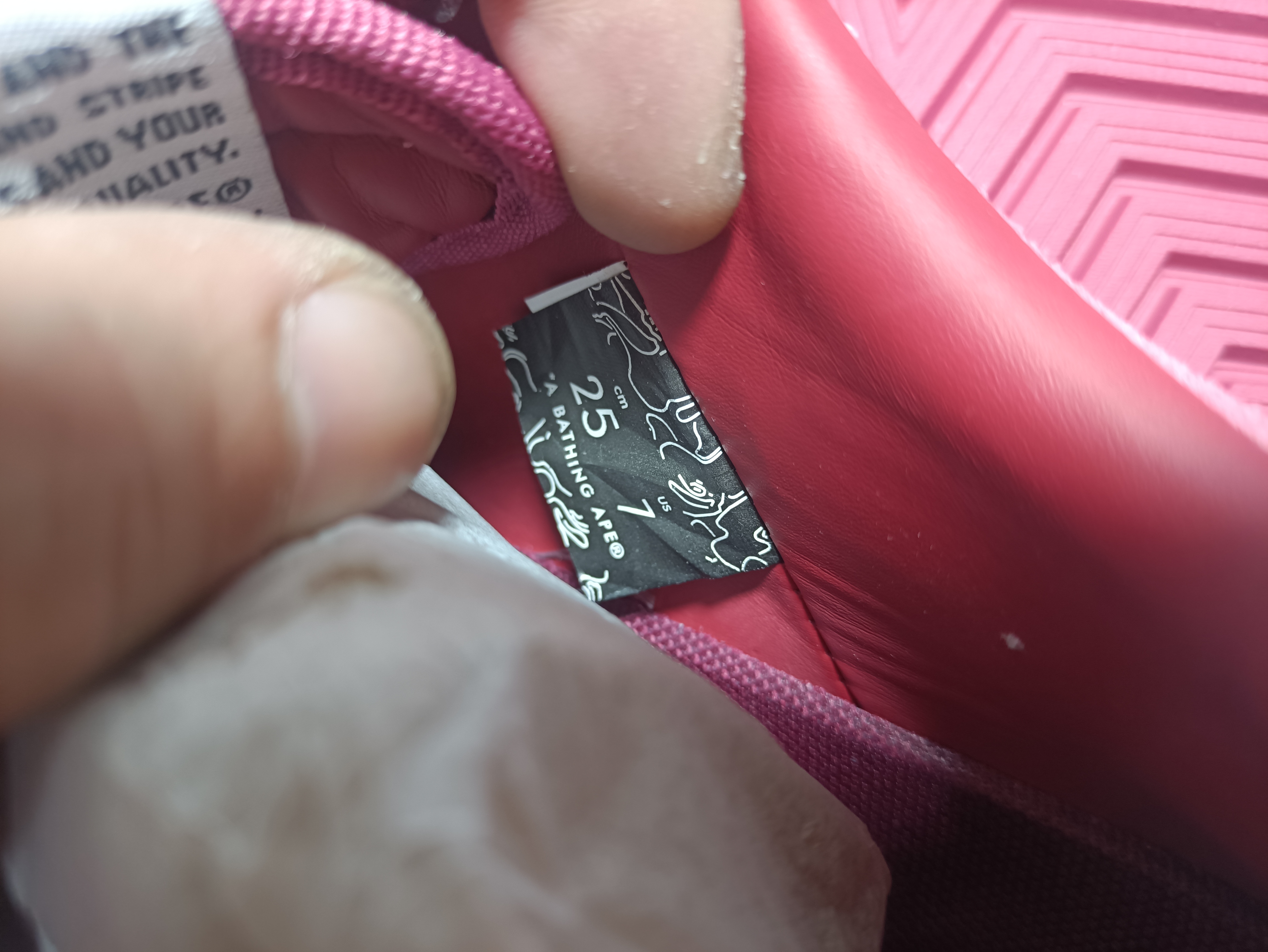 PKGoden A Bathing Ape Bape Sta Pink Suede,1H70-191-004