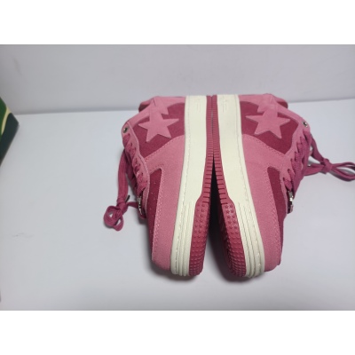 PKGoden A Bathing Ape Bape Sta Pink Suede,1H70-191-004