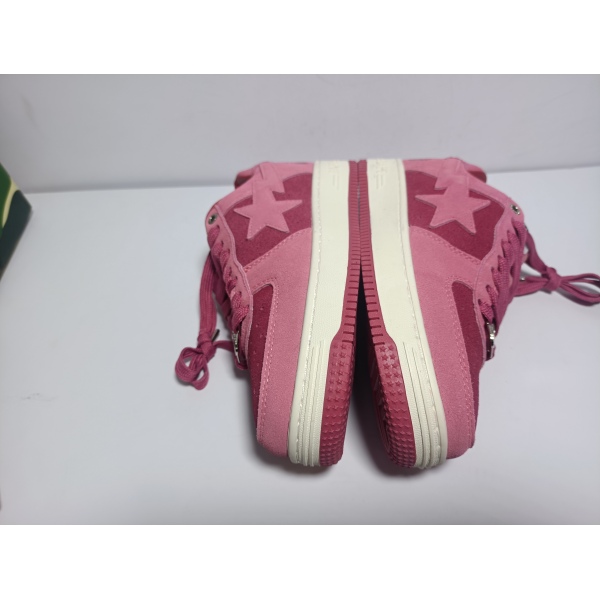PKGoden A Bathing Ape Bape Sta Pink Suede,1H70-191-004