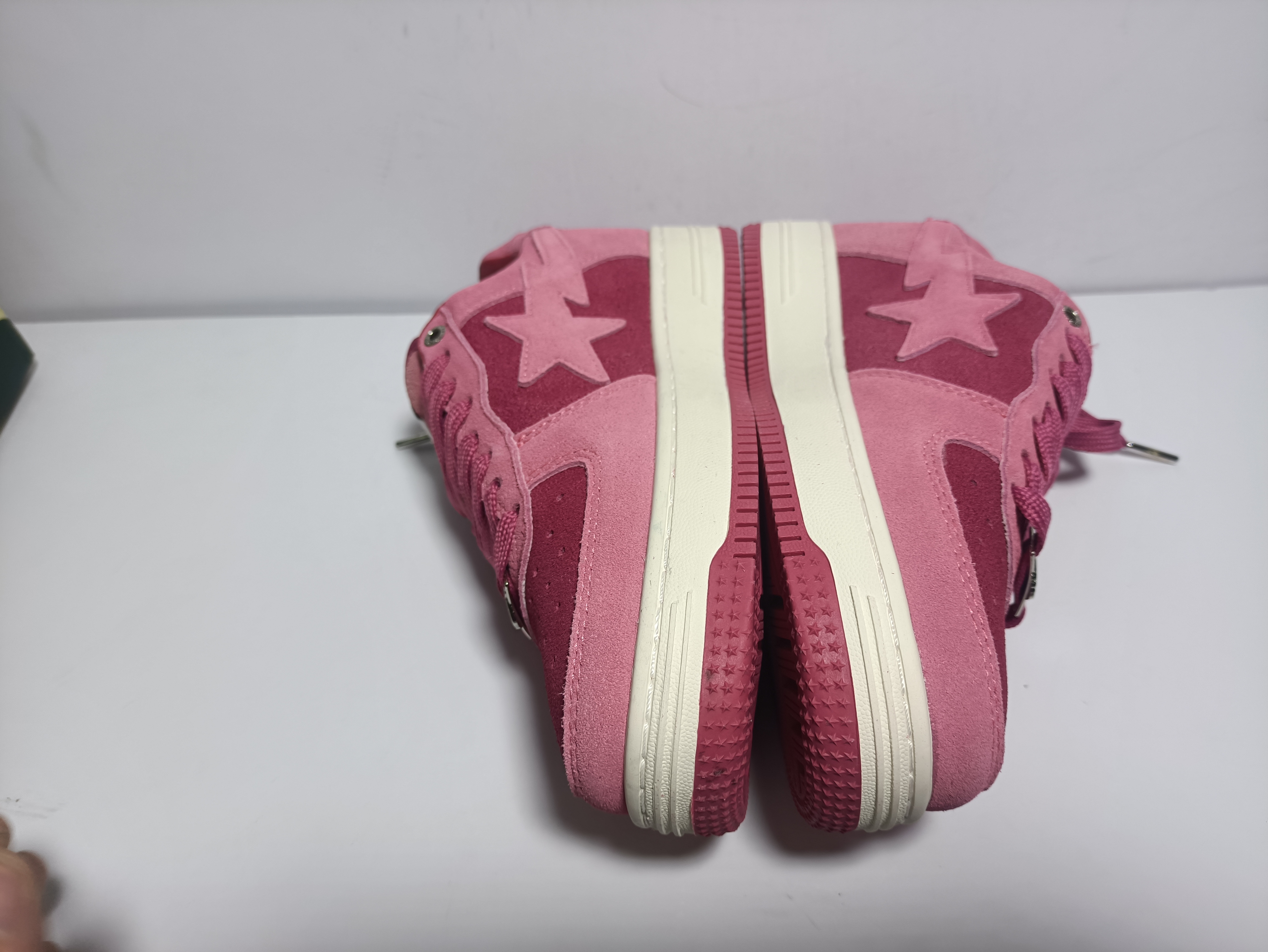 PKGoden A Bathing Ape Bape Sta Pink Suede,1H70-191-004