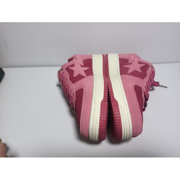 PKGoden A Bathing Ape Bape Sta Pink Suede,1H70-191-004