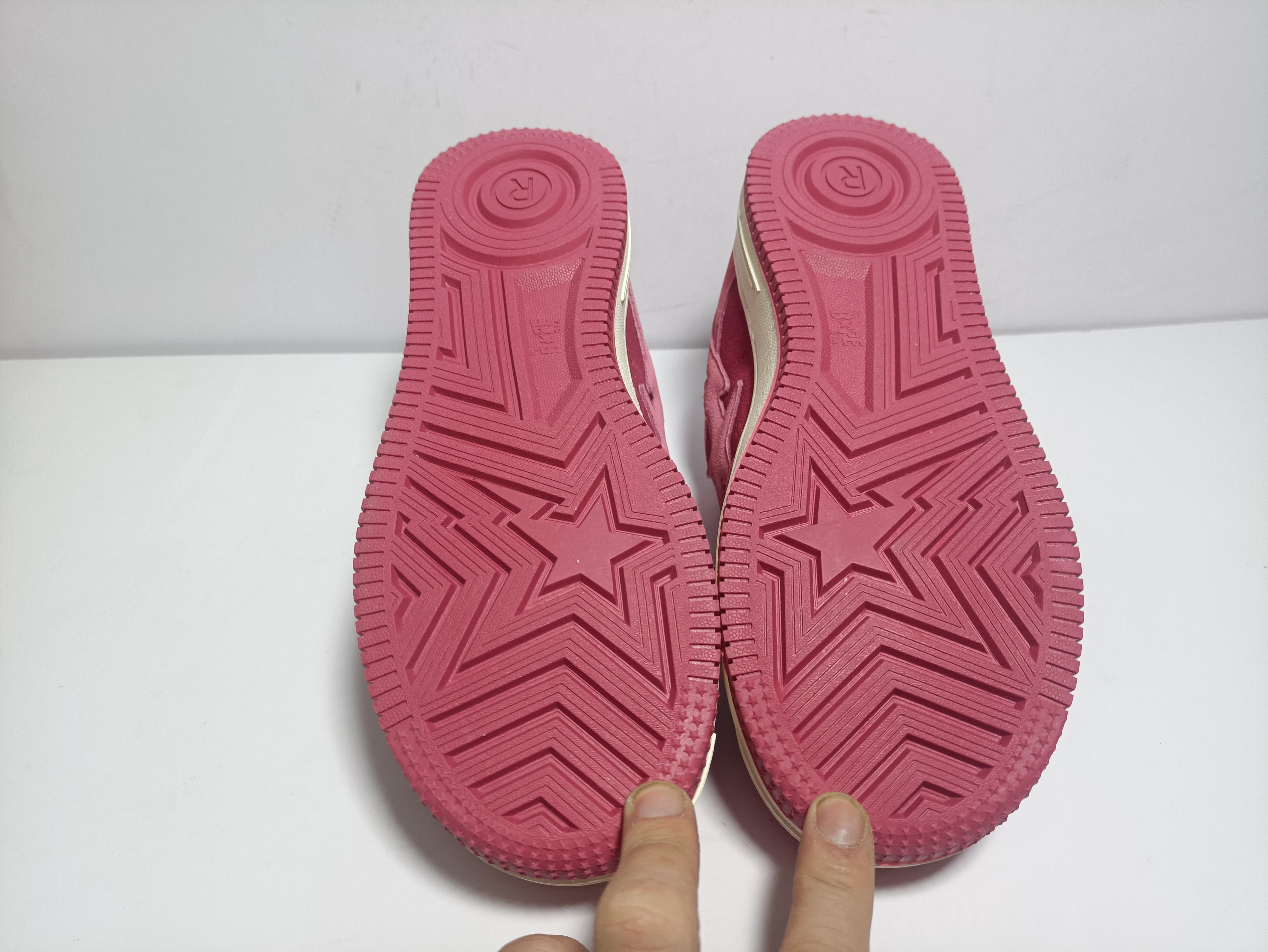 PKGoden A Bathing Ape Bape Sta Pink Suede,1H70-191-004