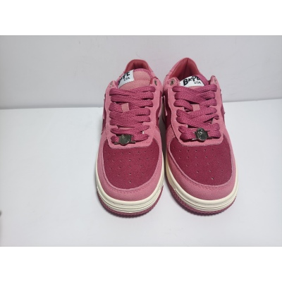 PKGoden A Bathing Ape Bape Sta Pink Suede,1H70-191-004