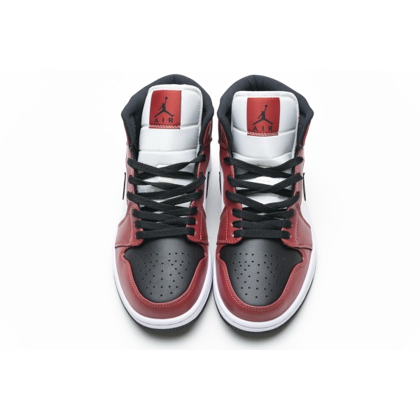 GET Jordan 1 Mid Chicago Black Toe (GS) 554725-069