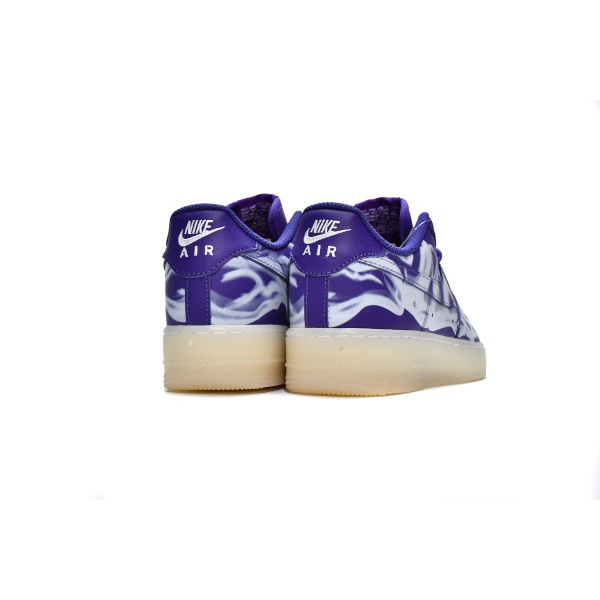 UABAT Air Force 1 Low '07 QS Purple Skeleton Halloween CU8067-500