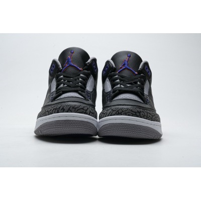 UABAT Air Jordan 3 Retro Black Court Purple CT8532-050