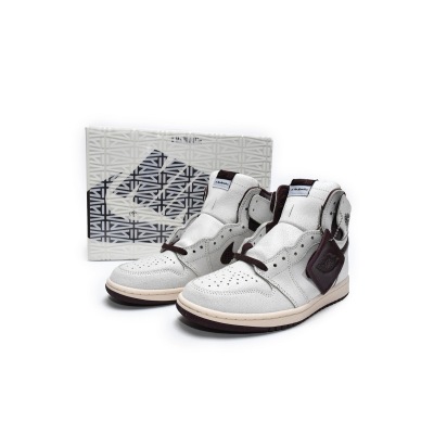 UABAT Jordan 1 High GET Grey Brown Snake Pattern DO7097-100