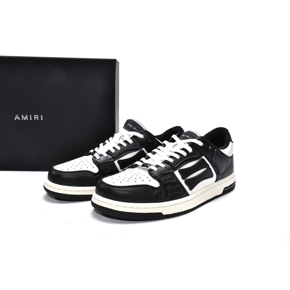 PKGoden AMIRI Skel Top Low Black White, MFS003-004