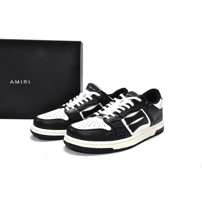 PKGoden AMIRI Skel Top Low Black White, MFS003-004