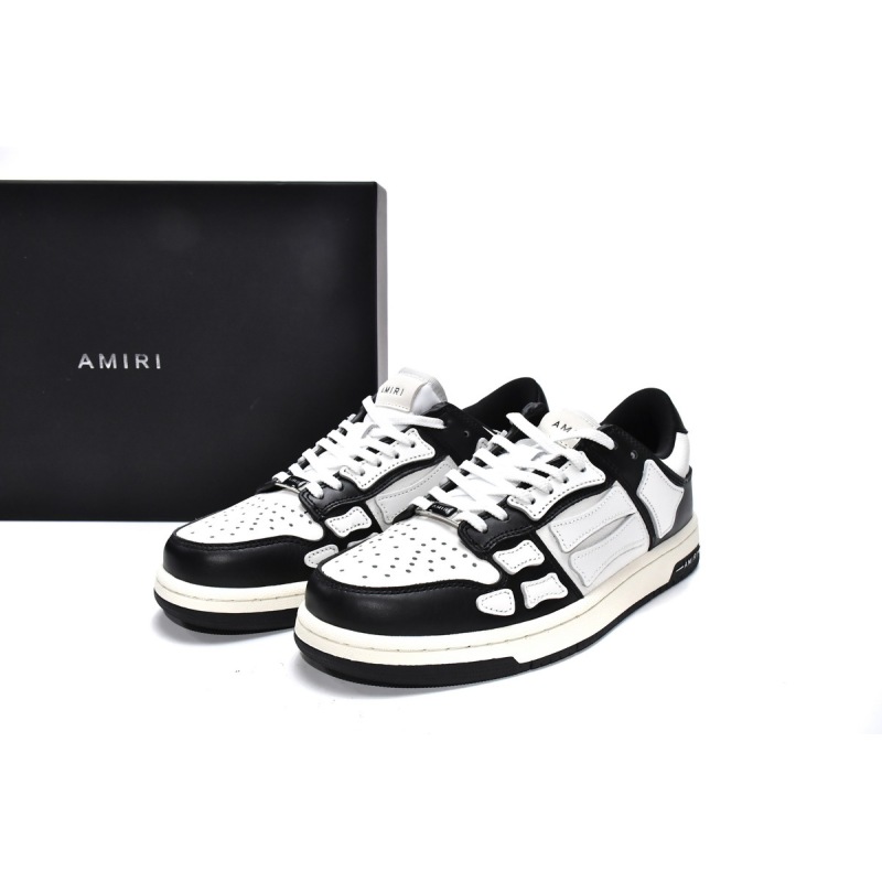 PKGoden AMIRI Skel Top Low White Black, MFS003-004