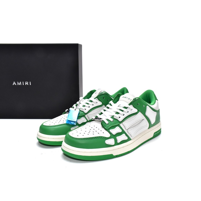 PKGoden AMIRI Skel Top Low White Green, MFS003-344