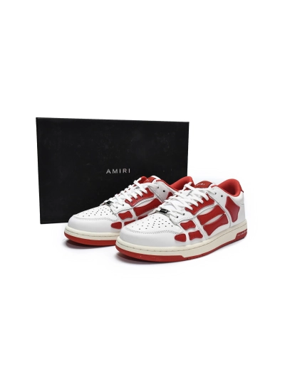 PKGoden AMIRI Skel Top Low White Red, MFS003-124 02