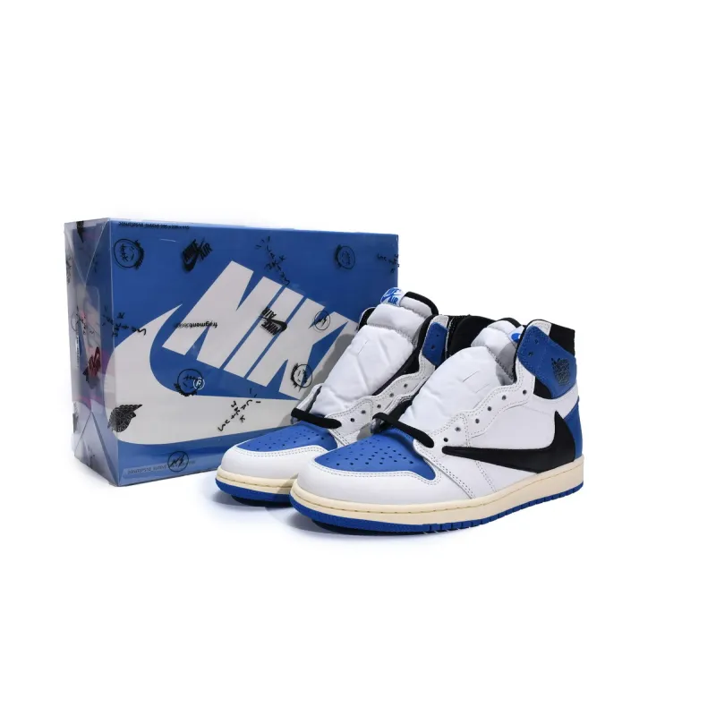 PKGoden  Jordan 1 Retro High OG Fragment Travis Scott, DH3227-105 US14