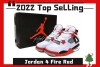 PKGoden  Jordan 4 Retro Fire Red (2020),  DC7770-160