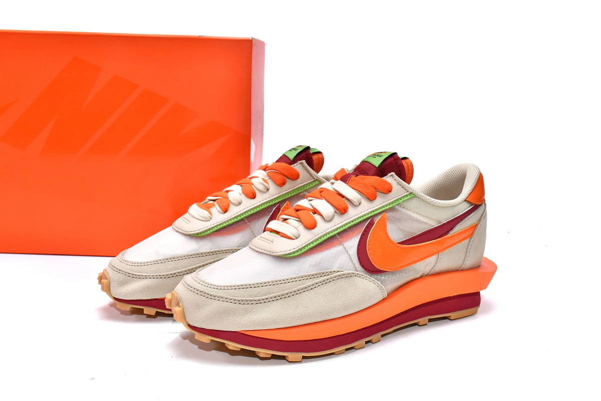 PKGoden LD Waffle sacai CLOT Kiss of Death Net Orange Blaze, DH1347-100