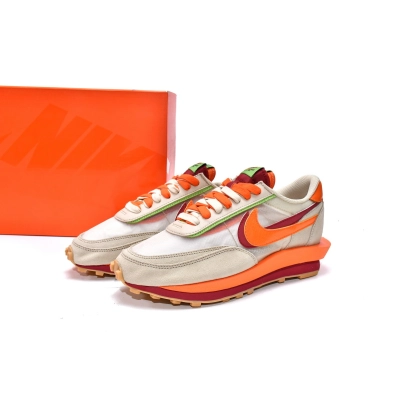 PKGoden LD Waffle sacai CLOT Kiss of Death Net Orange Blaze, DH1347-100 01